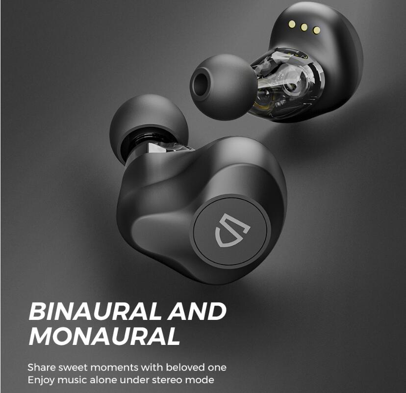 Auriculares Inalámbricos SoundPEATS Bluetooth Con Doble Controlador Dinámico