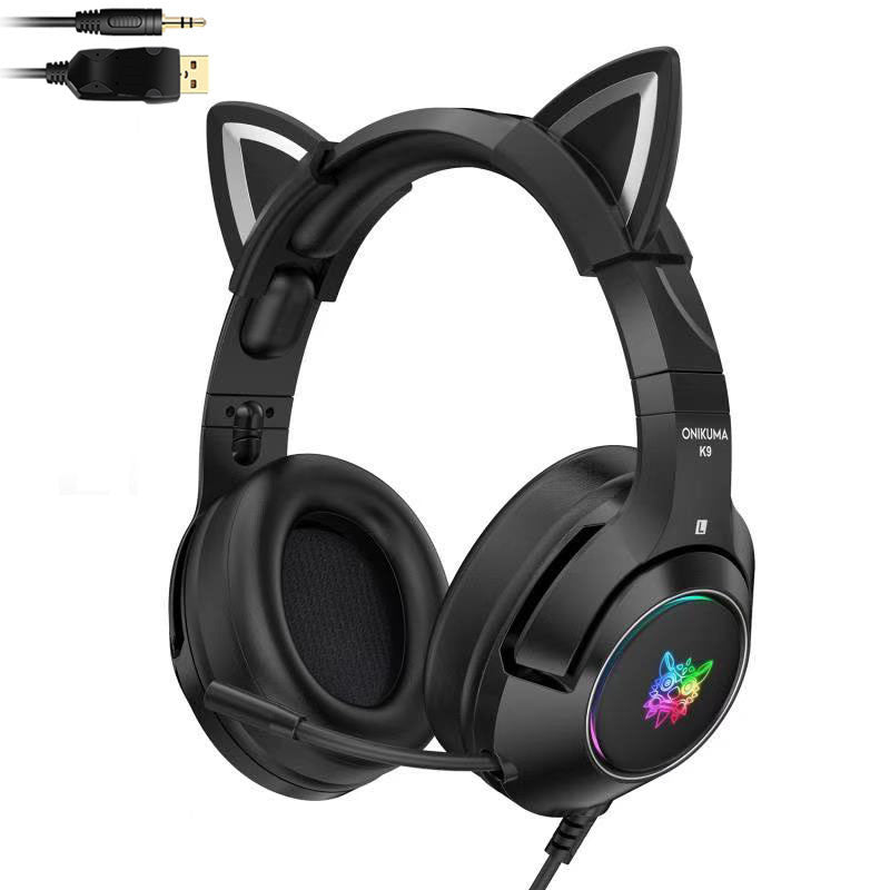 Auriculares Para Computadora Edición Black Devil Luminosos