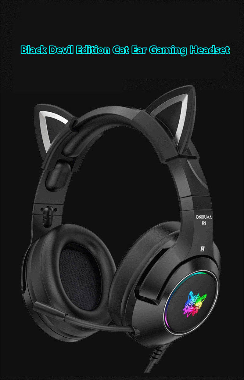 Auriculares Para Computadora Edición Black Devil Luminosos