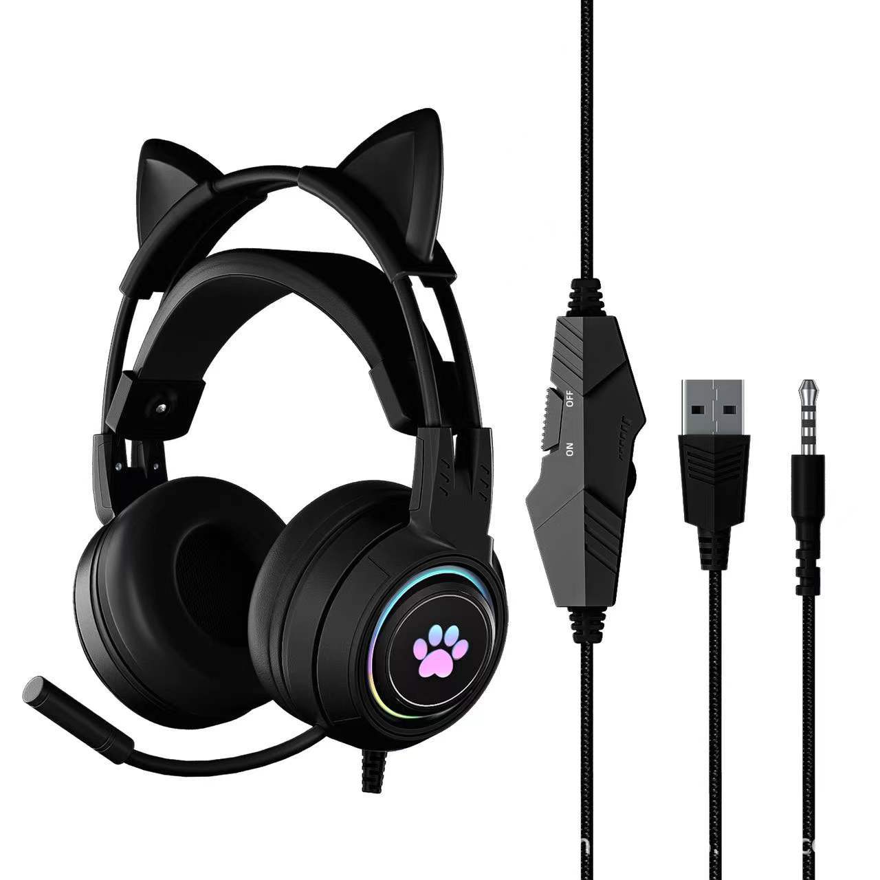 Audifonos Con Diseño de Orejas De Gato