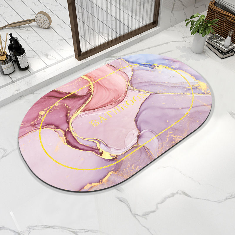 Alfombra de baño hogar de secado rápido dormitorio almohadilla impermeable