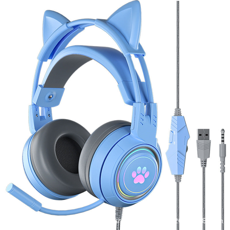 Audifonos Con Diseño de Orejas De Gato