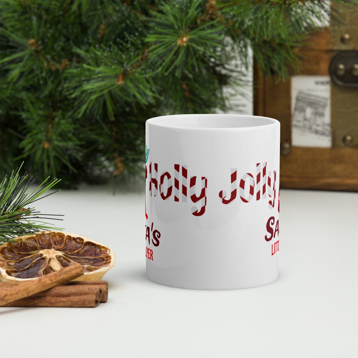 Taza de Navidad Holly Jolly