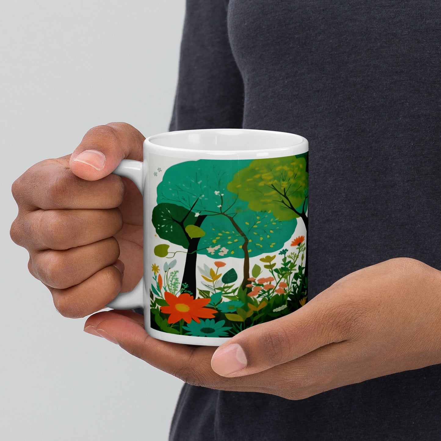 Taza con una imagen natural para darle tranquilidad y paz a tus mañanas