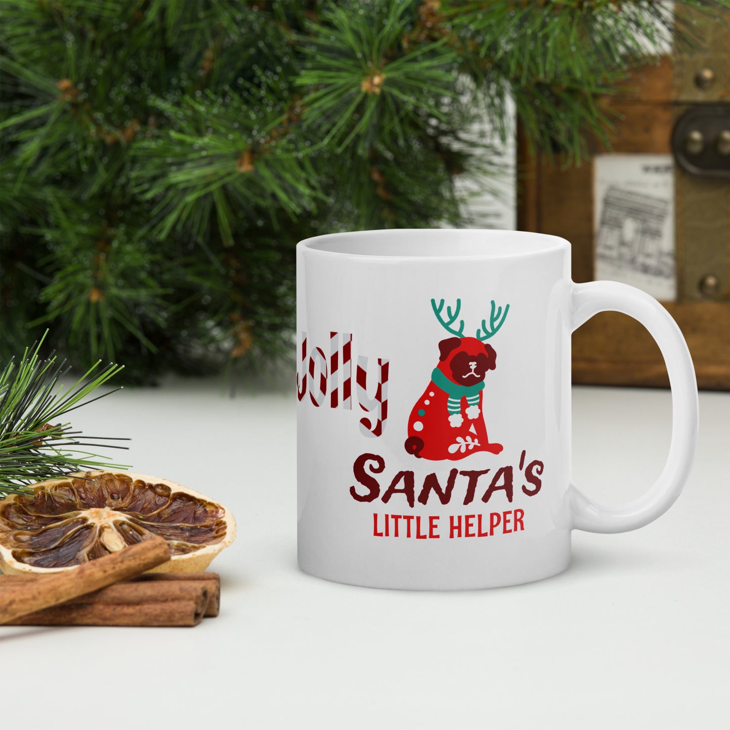 Taza de Navidad Holly Jolly